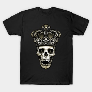 King Skull with Crown T-Shirt